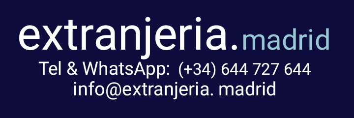 Extranjeria Madrid Tel & WhatsApp: (+34) 644 727 644 info@extranjeria.madrid